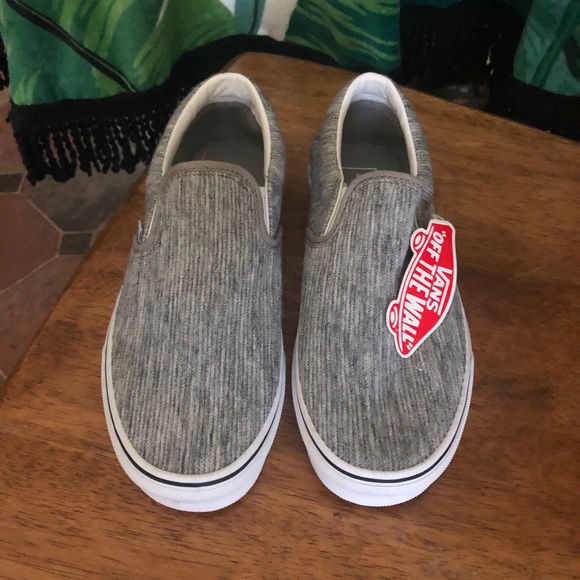 gray corduroy vans